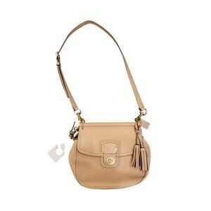 Coach Legacy Willis Crossbody Bag – Tan Leather – Classic Saddle Style
